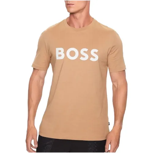 Tiburt Jersey T-Shirt , male, Sizes: XL, 3XL, 2XL, M, S - Boss - Modalova