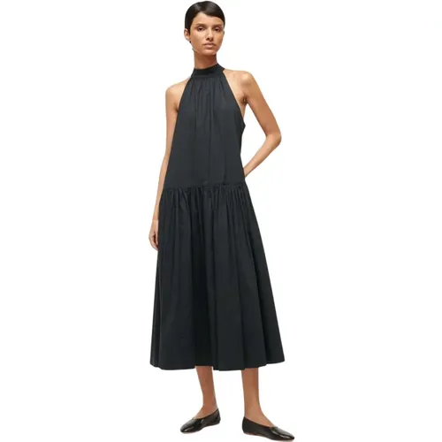 Schwarzes Midi Marlowe Kleid , Damen, Größe: M - Staud - Modalova