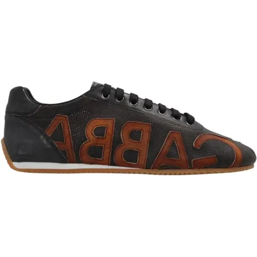 Sneakers mit Logo , Herren, Größe: 44 EU - Dolce & Gabbana - Modalova