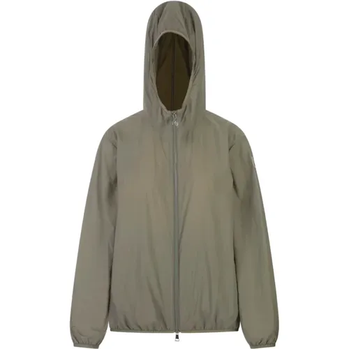 Hooded Jacket Fegeo Lightweight Sage , female, Sizes: L - Moncler - Modalova