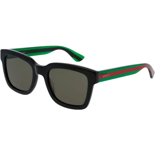 Green Sunglasses , male, Sizes: 54 MM - Gucci - Modalova