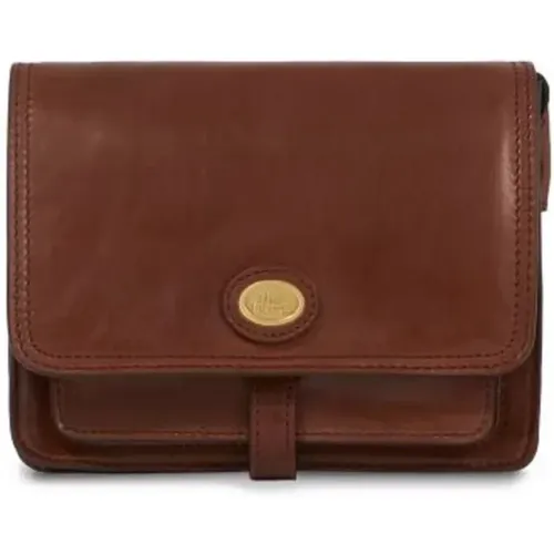 Minimal Leather Shoulder Bag , female, Sizes: ONE SIZE - The Bridge - Modalova