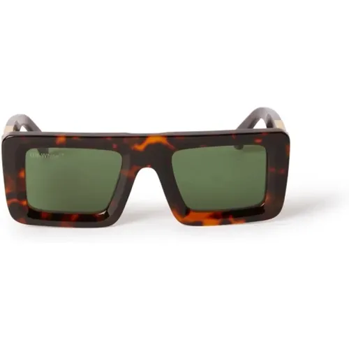 Luxuriöse 3D-geschnitzte Fw22 Sonnenbrille - Off White - Modalova