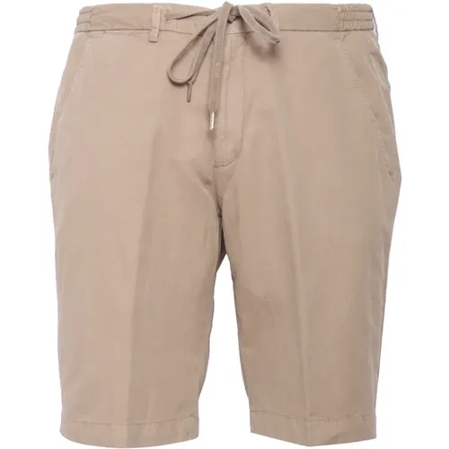 Beige Leinen und Baumwolle Bermuda Shorts - Briglia - Modalova