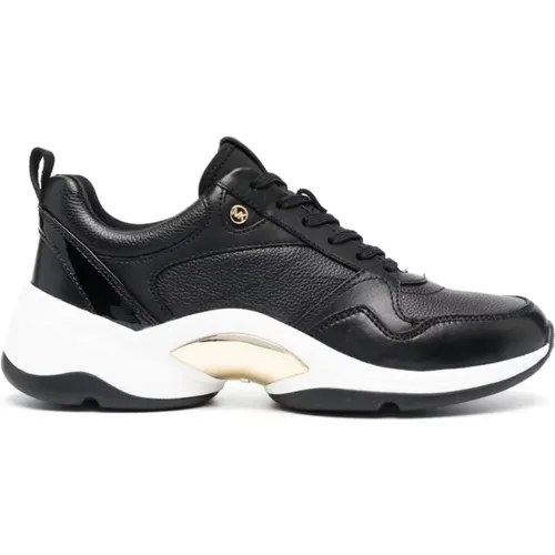 Schwarze Orion Trainer Sneakers , Damen, Größe: 37 1/2 EU - Michael Kors - Modalova