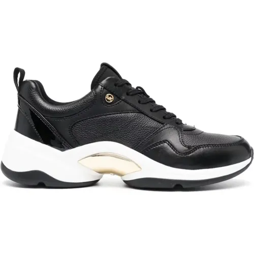 Schwarze Orion Trainer Sneakers , Damen, Größe: 36 EU - Michael Kors - Modalova