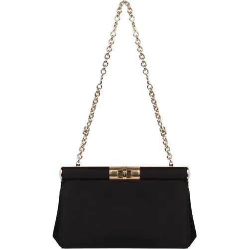 Small satin Marlene bag , female, Sizes: ONE SIZE - Dolce & Gabbana - Modalova
