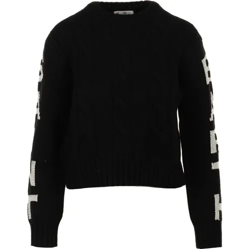 Schwarzer Crewneck Pullover - MC2 Saint Barth - Modalova