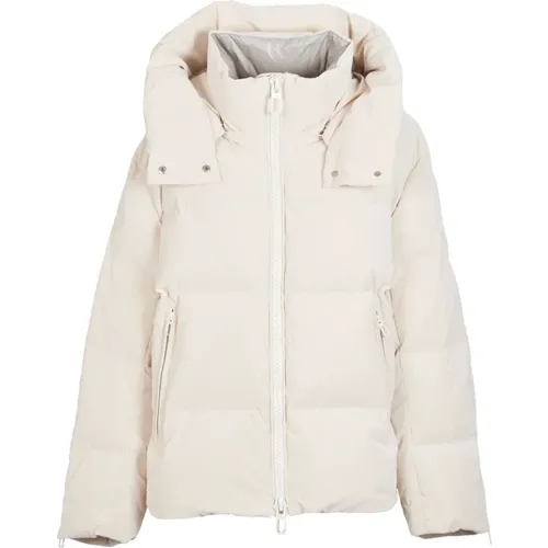 Kurze Steppjacke Creme , Damen, Größe: XS - Duno - Modalova