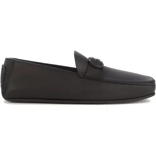 Schwarze Loafer Schuhe für Männer , Herren, Größe: 39 1/2 EU - Salvatore Ferragamo - Modalova