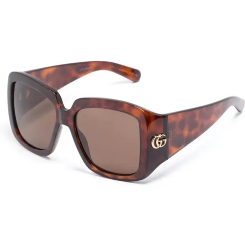 Gg1402S 002 Sonnenbrille , Damen, Größe: 55 MM - Gucci - Modalova