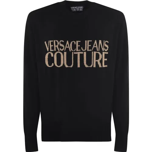 Cotton Pullover Sweater , male, Sizes: L, XL, 2XL, S, M - Versace Jeans Couture - Modalova