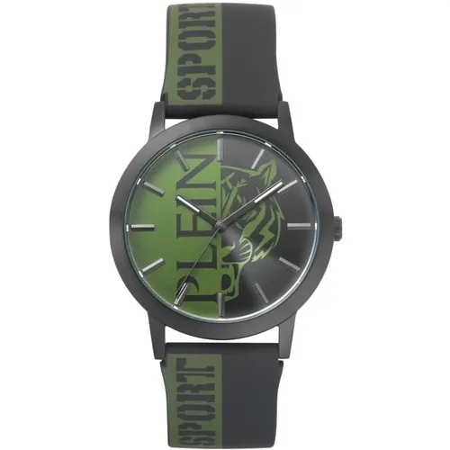 Legend Uhr Schwarz-Grünes Silikonband - Plein Sport - Modalova