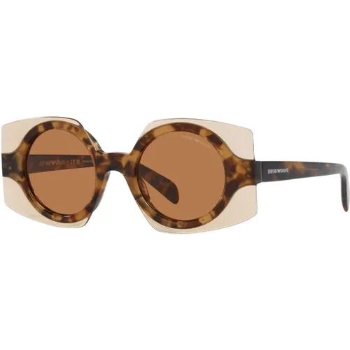 Havana Sunglasses , female, Sizes: 46 MM - Emporio Armani - Modalova