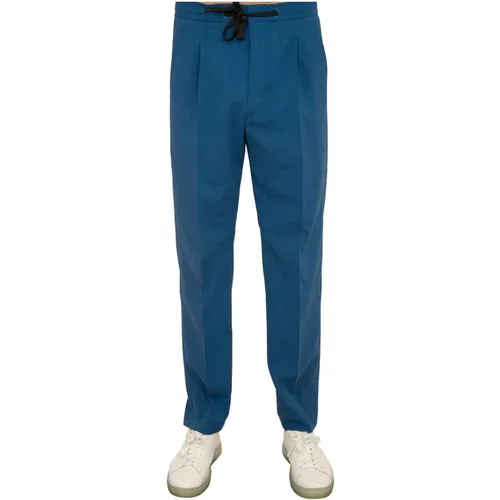 Blaue Casual Hose , Herren, Größe: L - Hugo Boss - Modalova