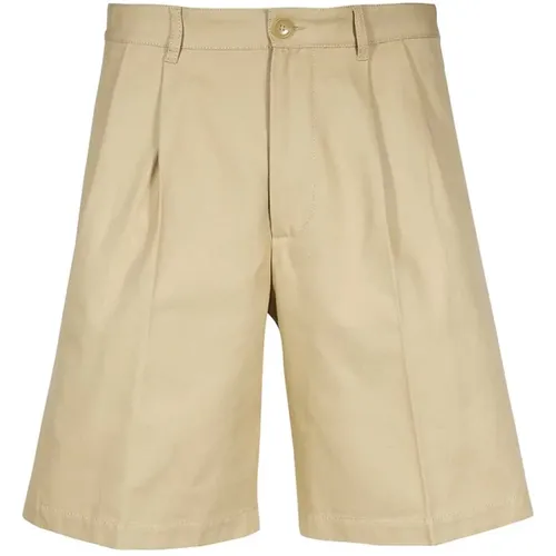 Gefaltete Baumwoll-Bermuda-Shorts - Gucci - Modalova