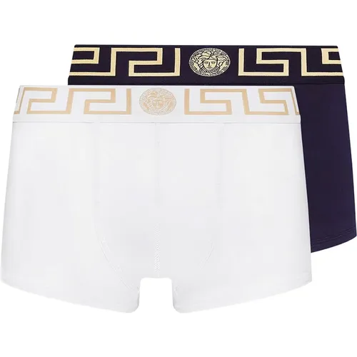 Medusa Embroidered Cotton Trunk , male, Sizes: XL, 2XL, S - Versace - Modalova