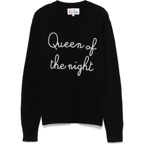 Queen Night Crewneck Sweater , Damen, Größe: S - MC2 Saint Barth - Modalova