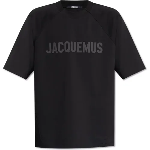 T-Shirt mit Logo , Herren, Größe: XL - Jacquemus - Modalova