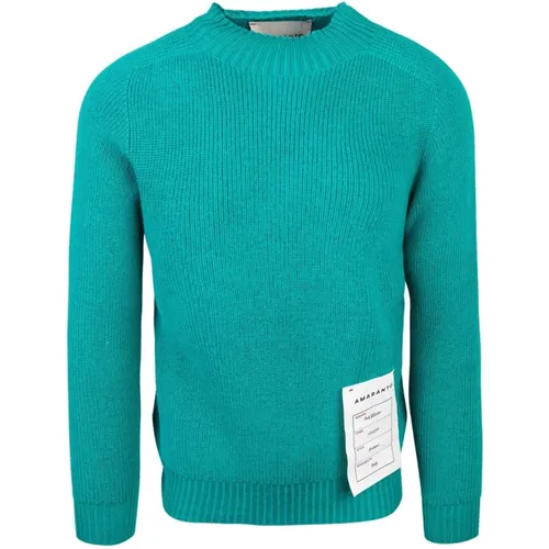 Sweater Regular Fit Ribbed , male, Sizes: S, L, M - Amaránto - Modalova