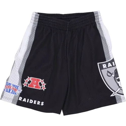 Oakland Raiders Basketball Shorts , male, Sizes: S, XL - Mitchell & Ness - Modalova