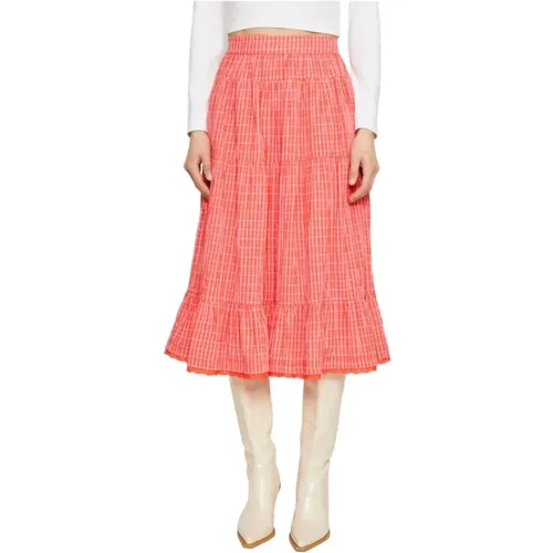 Midi Skirts , female, Sizes: 2XS, M, S - Naf Naf - Modalova