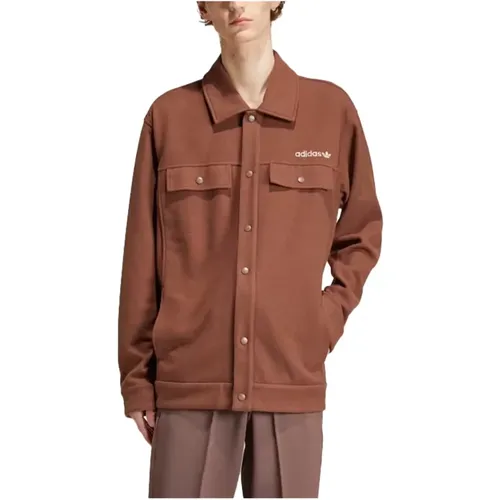 Overshirt Jacket , Herren, Größe: L - Adidas - Modalova