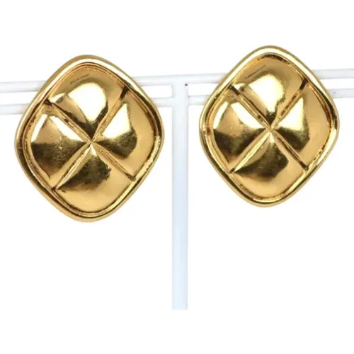 Pre-owned Metal earrings , female, Sizes: ONE SIZE - Chanel Vintage - Modalova