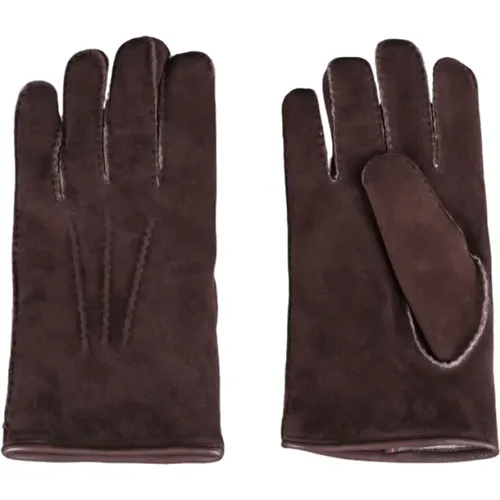 Weiche Shearling-Handschuhe für kalte Wintertage , Herren, Größe: 9 1/2 IN - Moorer - Modalova
