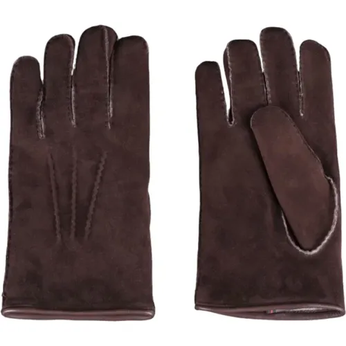 Weiche Shearling-Handschuhe für kalte Wintertage , Herren, Größe: 9 IN - Moorer - Modalova