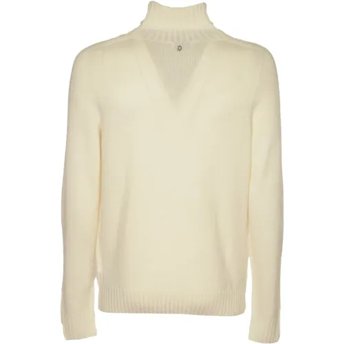 Ivory Dolcevita Sweaters , male, Sizes: L, M, S - Dondup - Modalova