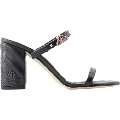 Leather heels , female, Sizes: 8 UK - alexander mcqueen - Modalova