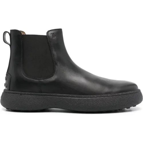 Leather Chelsea Boots , male, Sizes: 8 UK, 10 UK, 8 1/2 UK, 7 1/2 UK, 9 UK, 7 UK - TOD'S - Modalova