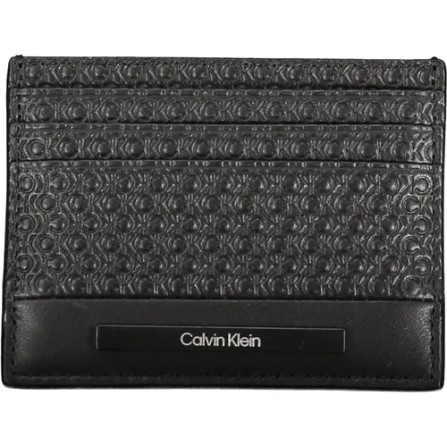 Herren Geldbörse Schwarz Kartenhalter Zentrale Tasche - Calvin Klein - Modalova