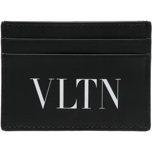 Matte Effect Logo Print Wallets , male, Sizes: ONE SIZE - Valentino Garavani - Modalova