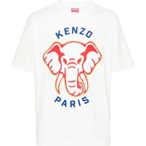 Elefantenlogo T-Shirt , Herren, Größe: 2XL - Kenzo - Modalova