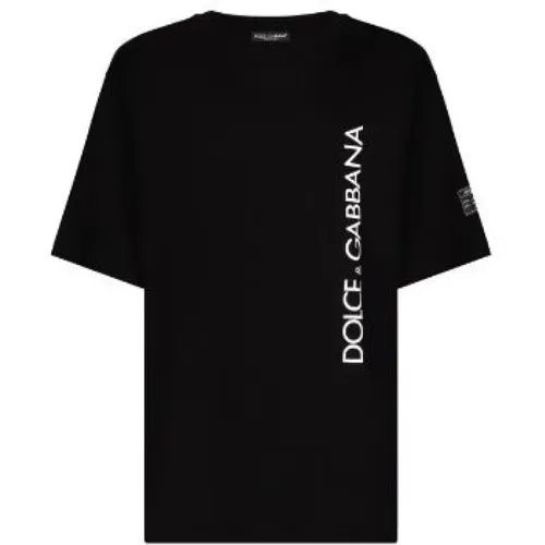 Vertical Logo T-Shirt , male, Sizes: 2XL - Dolce & Gabbana - Modalova