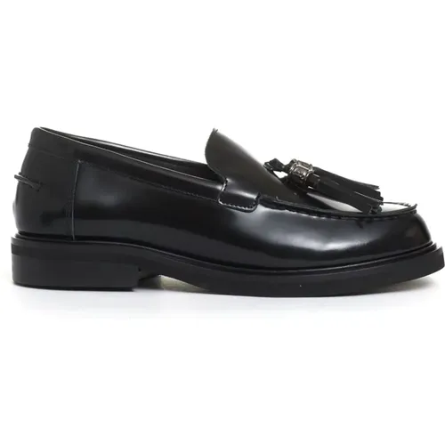 Schwarze Quasten Loafer Schuhe , Damen, Größe: 35 EU - Poesie Veneziane - Modalova