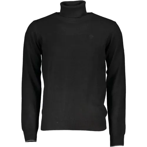 Embroidered Turtleneck Sweater in Fibers , male, Sizes: 3XL, XL, L, M, 2XL - North Sails - Modalova