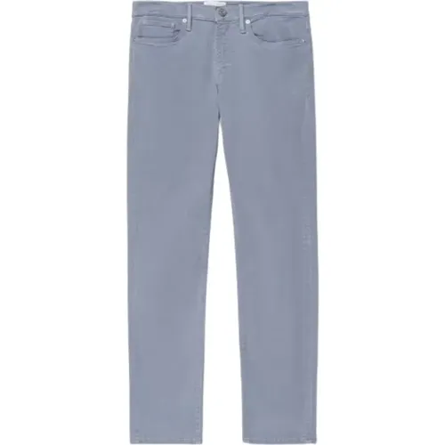 Slim-fit Brushed Twill Pants , male, Sizes: W32, W36 - Frame - Modalova