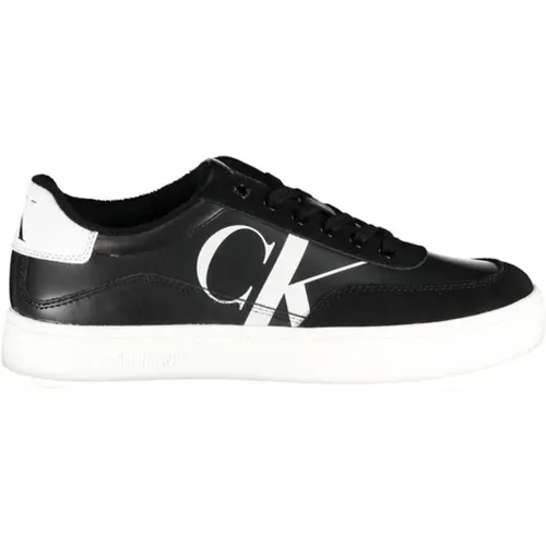 Printed Contrast Lace-Up Sneaker , male, Sizes: 7 UK, 4 UK, 2 UK, 6 UK, 5 UK, 3 UK - Calvin Klein - Modalova