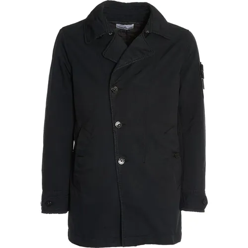 Short Trench Coat Aw24 , male, Sizes: M, S, 2XL, XL - Stone Island - Modalova