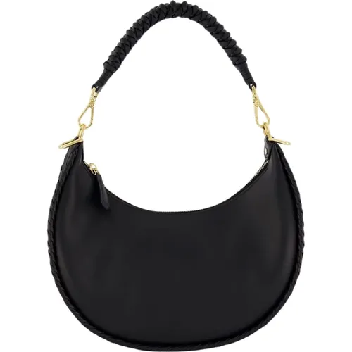 Leather Braided Handle Small Bag , female, Sizes: ONE SIZE - Fendi - Modalova