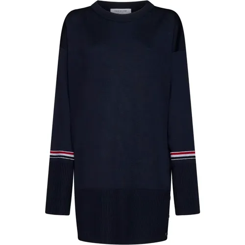 Crewneck Sweater , female, Sizes: 2XS, 3XS, XS - Thom Browne - Modalova