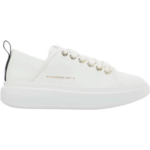 Weiß Gold Wembley Frau Sneakers , Damen, Größe: 40 EU - Alexander Smith - Modalova