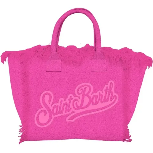 Vanity Sponge Bag with Fringes , female, Sizes: ONE SIZE - MC2 Saint Barth - Modalova