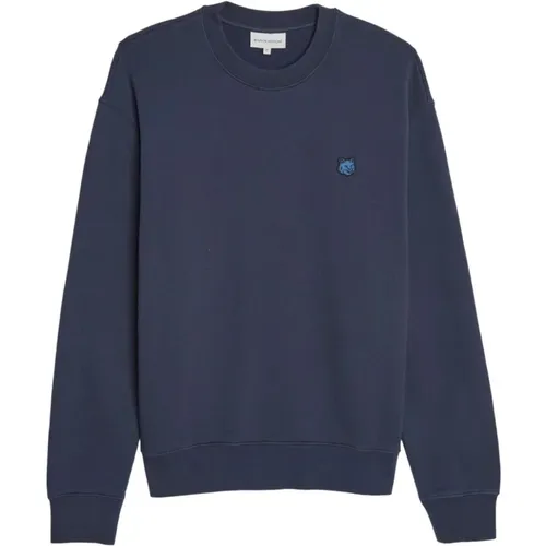 Tonal fox head sweatshirt , male, Sizes: M, L, XL, 2XL - Maison Kitsuné - Modalova