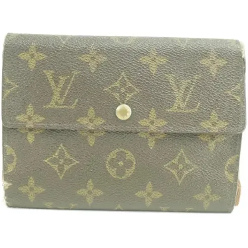 Pre-owned Canvas Wallet - Fair Condition , female, Sizes: ONE SIZE - Louis Vuitton Vintage - Modalova