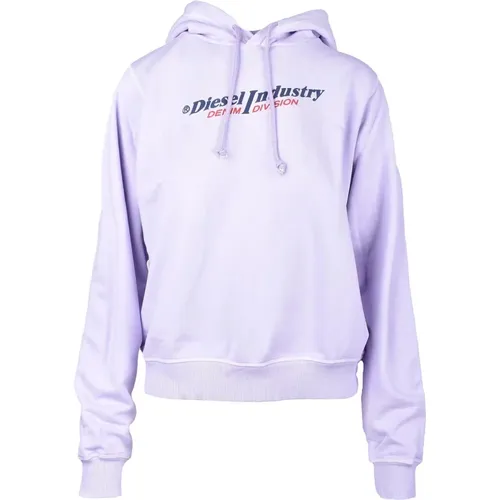 Lilac Sweatshirt for Women , female, Sizes: L, S, M, XS - Diesel - Modalova
