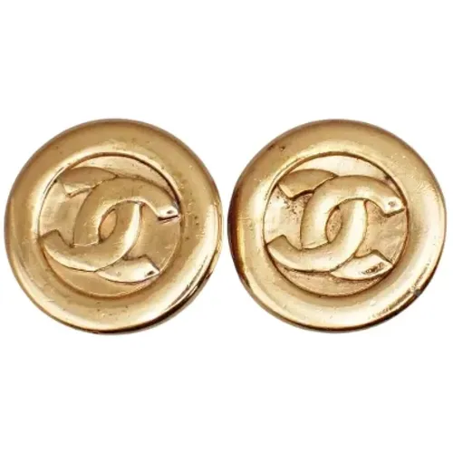 Pre-owned Metal earrings , female, Sizes: ONE SIZE - Chanel Vintage - Modalova